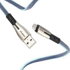 kabel data Vivan micro BTK-M 2.4A 1M for Android blue+white