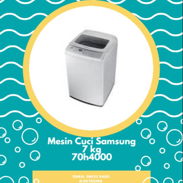 Mesin cuci 1 tabung samsung 7kg 70h4000 khusus banjarnegara