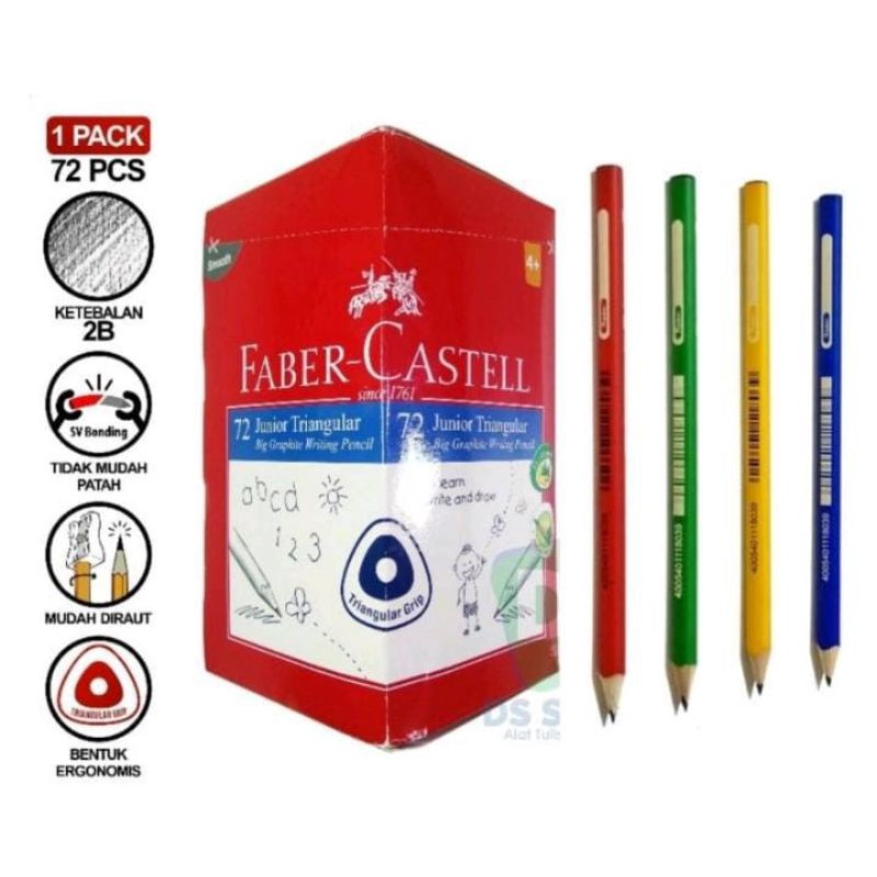 

Faber Castell - Junior Triangular Pencils/Pencils Segitiga (SATUAN)
