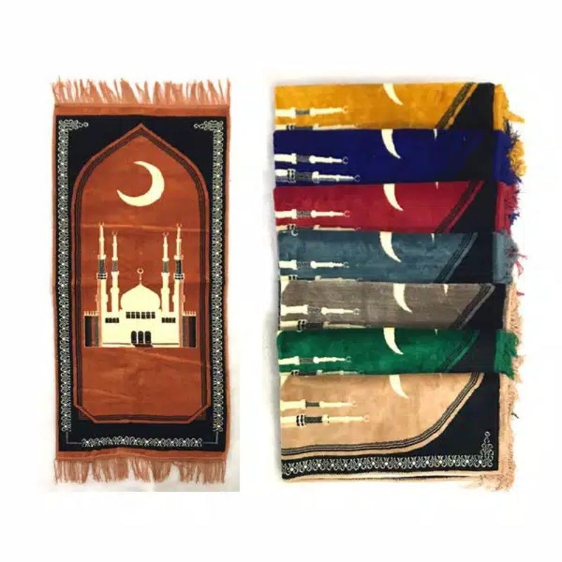 SAJADAH TURKY MURAH MOTIF MESJID WARNA RANDOM