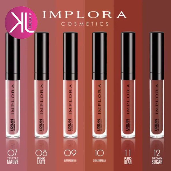 Implora Warna Lengkap Urban Lip Cream ( 01-20)