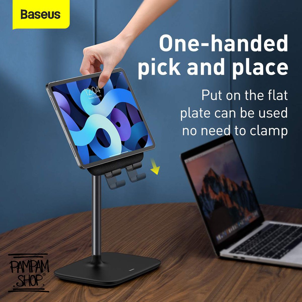 BASEUS ORIGINAL Indoorsy Youth Desktop Bracket Tablet Phone Holder Stand HP Tab Ipad Meja Dudukan