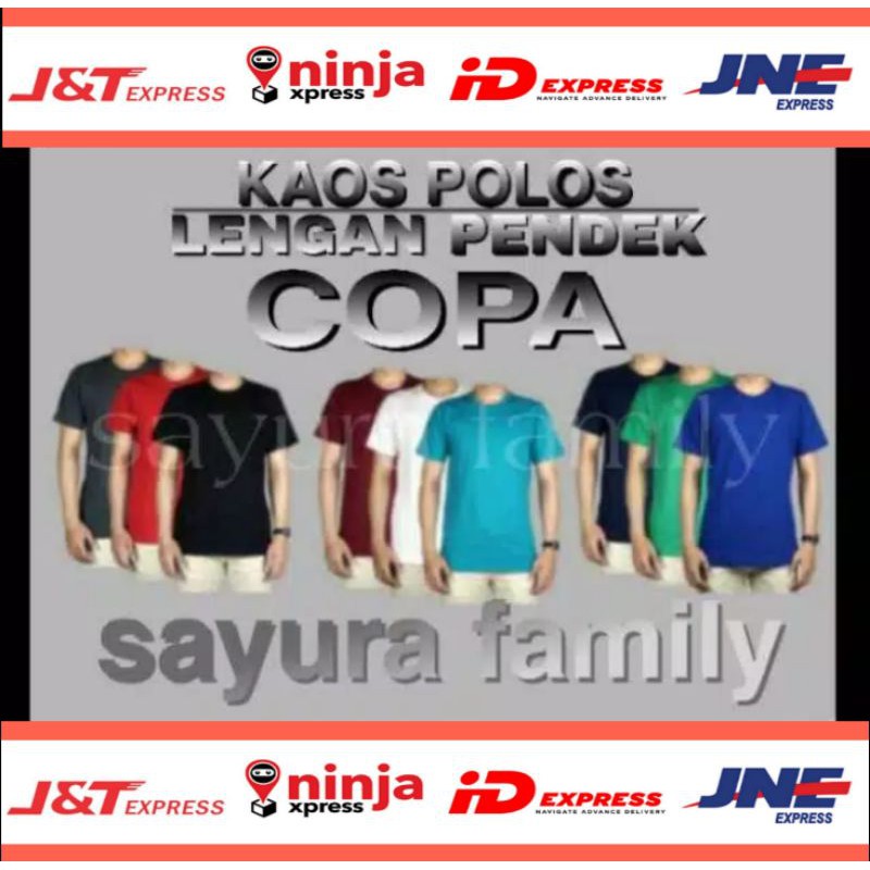[COPA]KAOS POLOS PRIA DAN WANITA/OBLONG KATUN POLOS/KAOS OBLONG PENDEK/KAOS POLOSAN