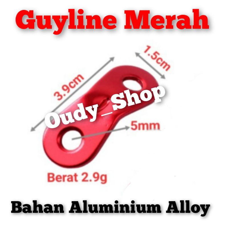 Stopper Guyline Pengencang Tali Flysheet Tenda