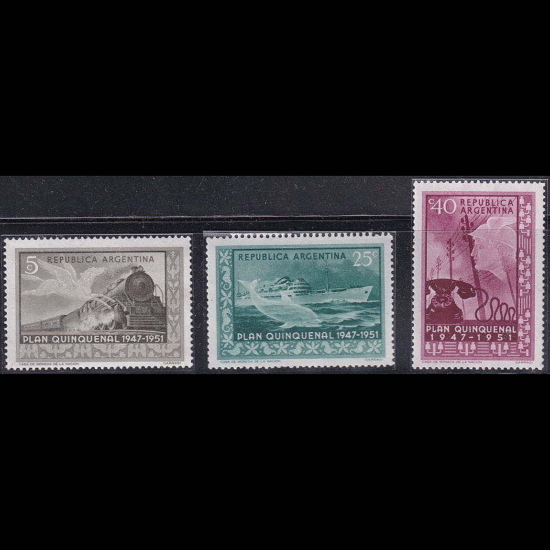 

Prangko Argentina 1951 - Five-year Plan