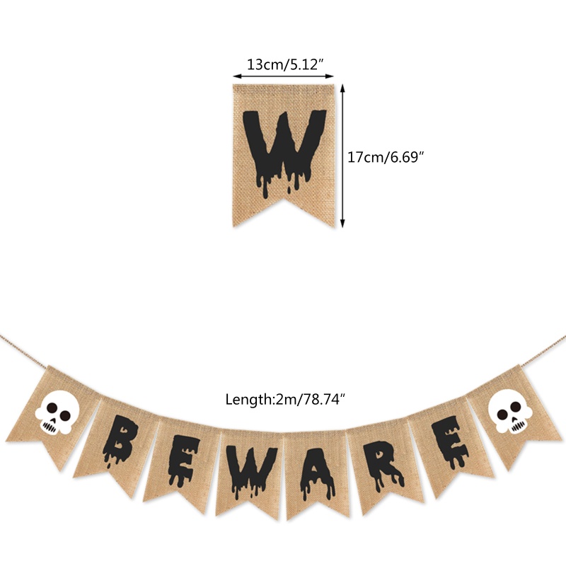 Bendera Dinding Desain Halloween Untuk Dekorasi Pesta Indoor Outdoor