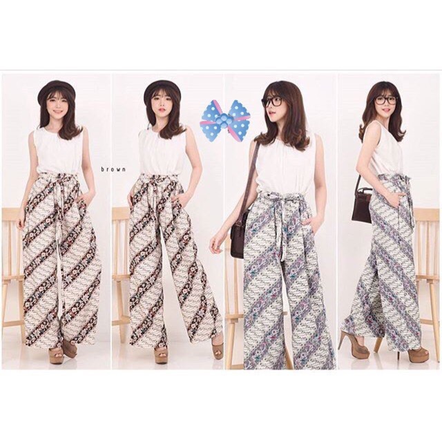 Batik palazzo pants
