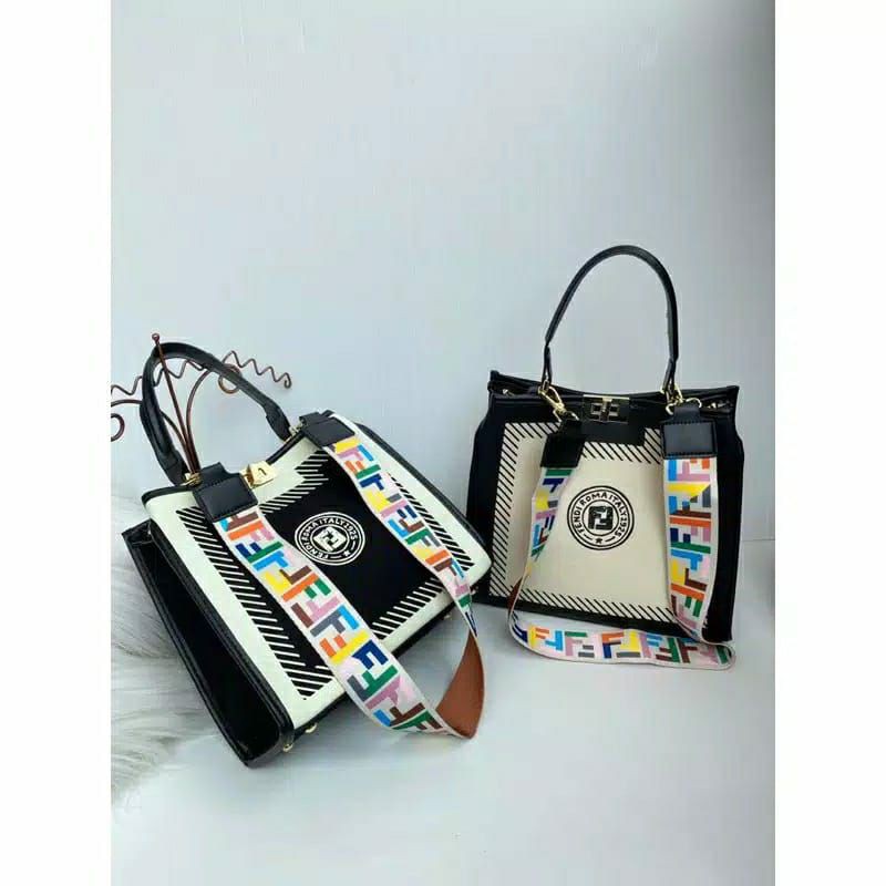 Tas FENDI PEEKABOO X LITE KANVAS FREE BOX SEMI PREMIUM