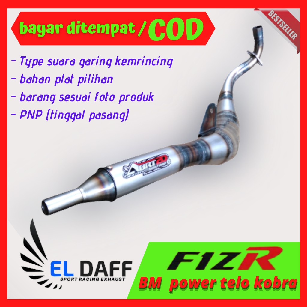 Knalpot F1zr Kolong Kobra Telo ABRT20