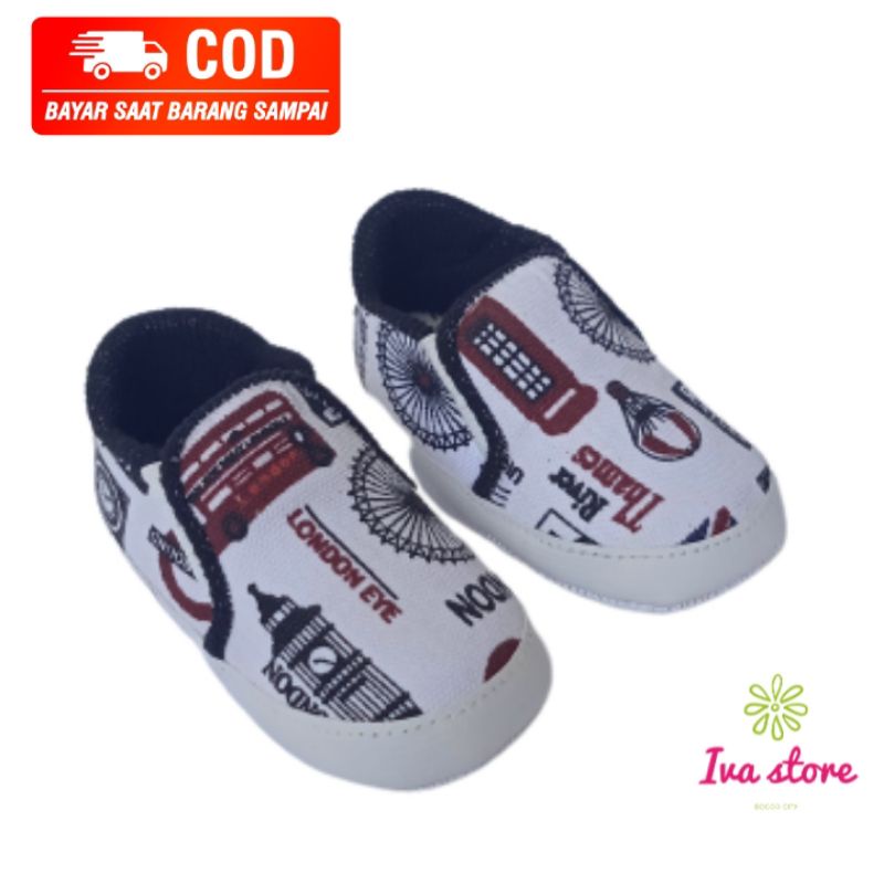 Sepatu Bayi 2- 12 bulan  pre walker london lucu  murah free bungkus kado