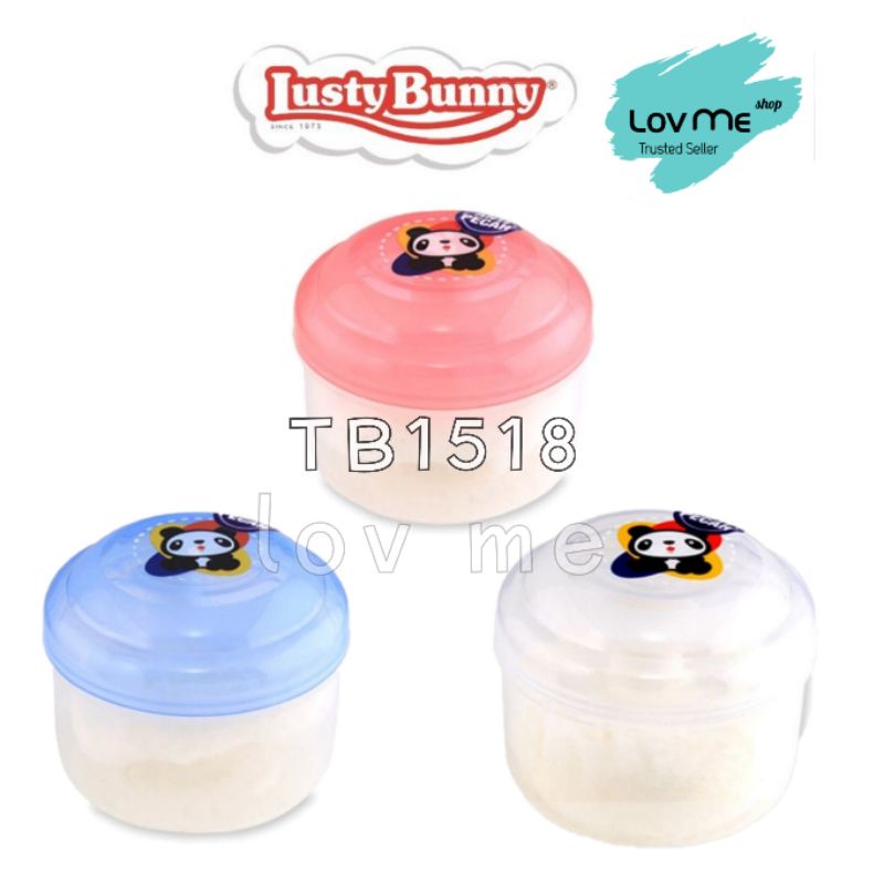 lov me❤ Lusty Bunny Tempat Bedak Bayi Single + Puff Anti Pecah Tanpa SEKAT TB1610 -Tb1611- Tb1612 Tb1517 TB1518