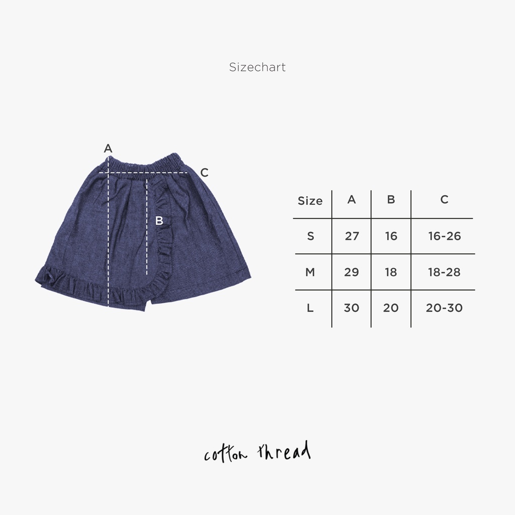 Ruffle Skort - Rok celana anak - Cottonthread