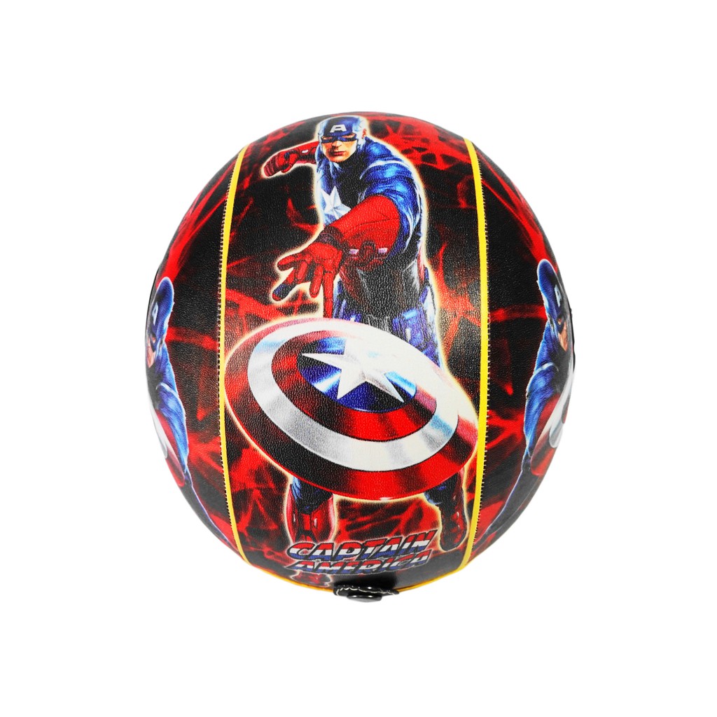 Helm Anak Standart Kaca Half Face Scoopy Original Captain America