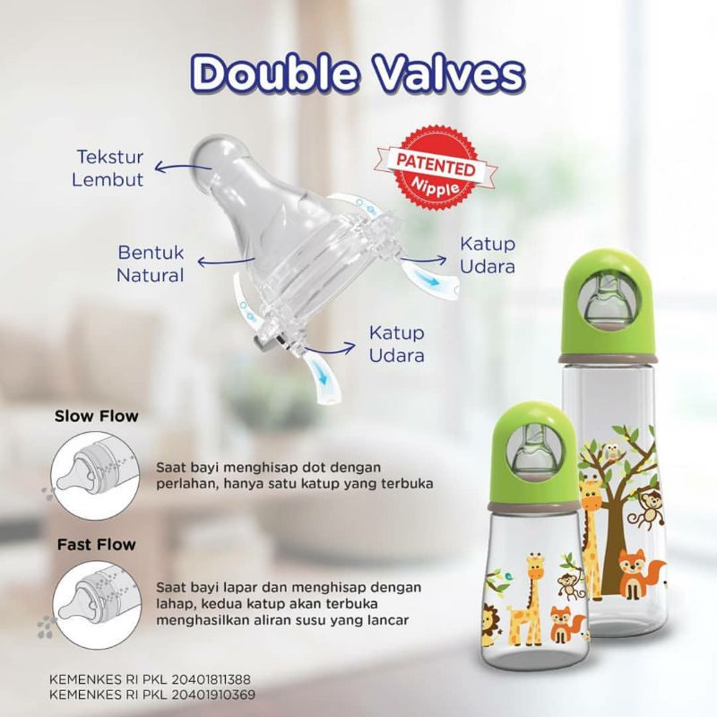 BABYSAFE Feeding Bottle 125ml Botol Susu Bayi Baby Safe