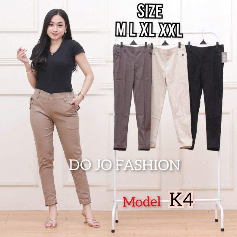 Baggy Pants Stretch / Bahan Melar / Celana Chinos Import B231 Model K4