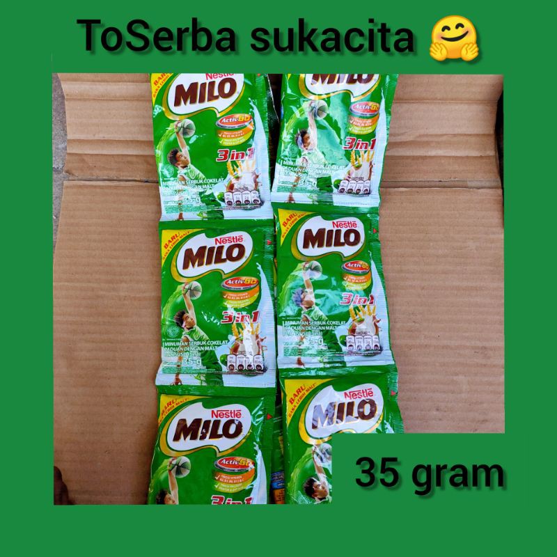 

MILO . Minuman serbuk Coklat ( 35gram )