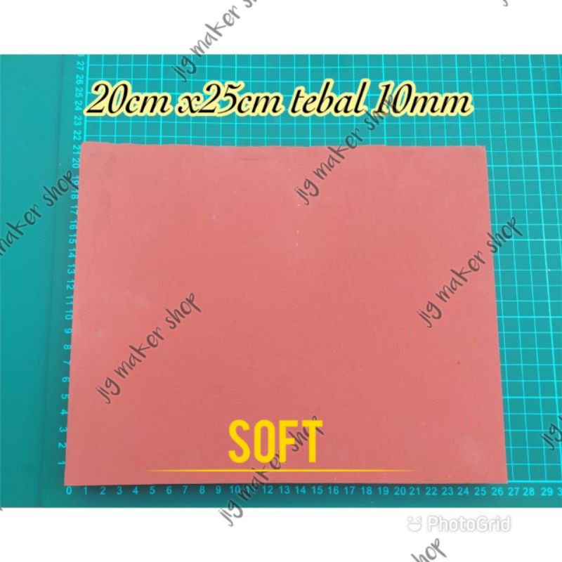 karet press hot stamping foil lure/ sponge tahan panas 20cm x25cm- tebal 10mm SOFT/ LEMBUT