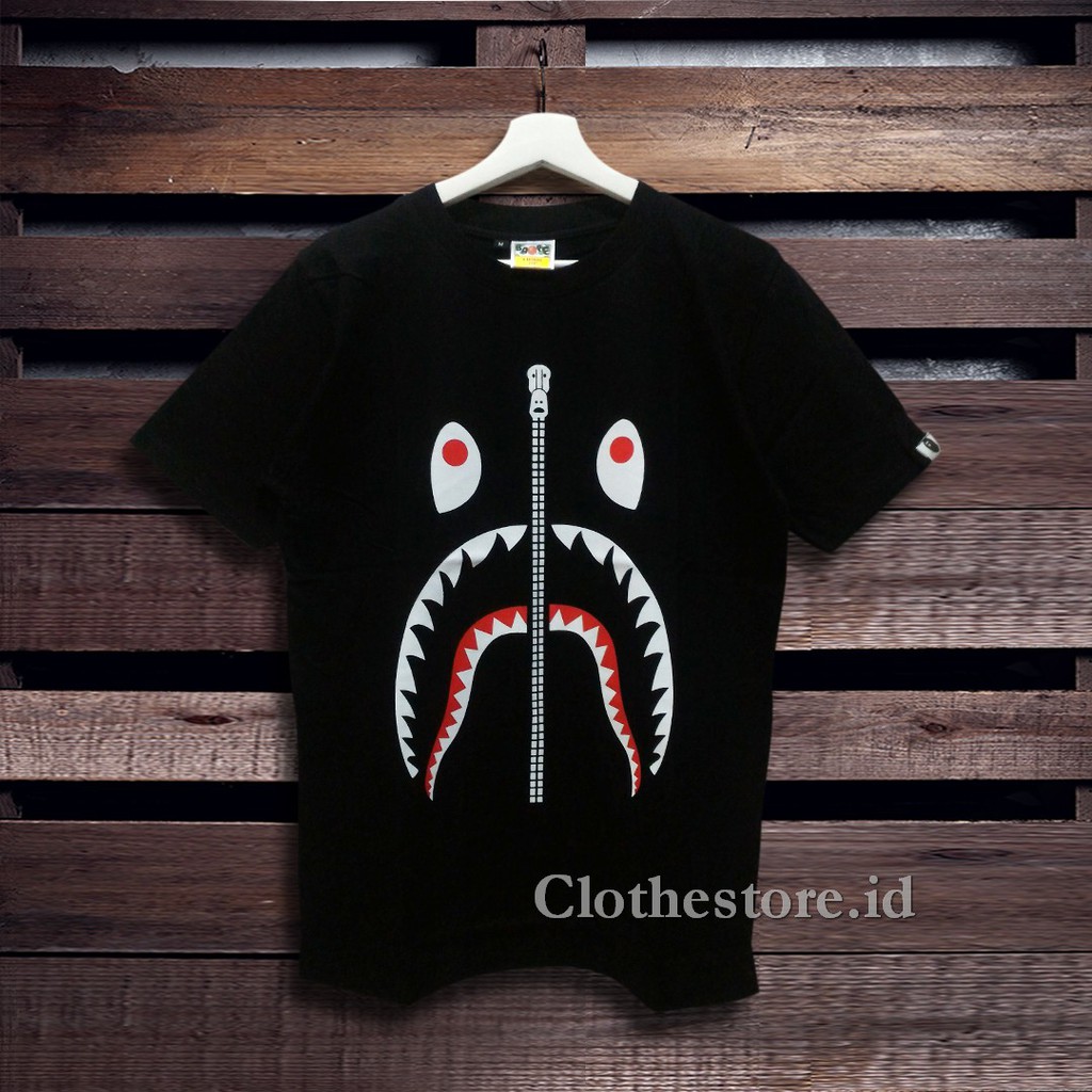 kaos bape shark