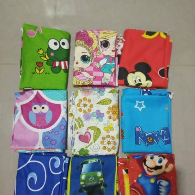 PAKET SARUNG bantal dan guling karakter