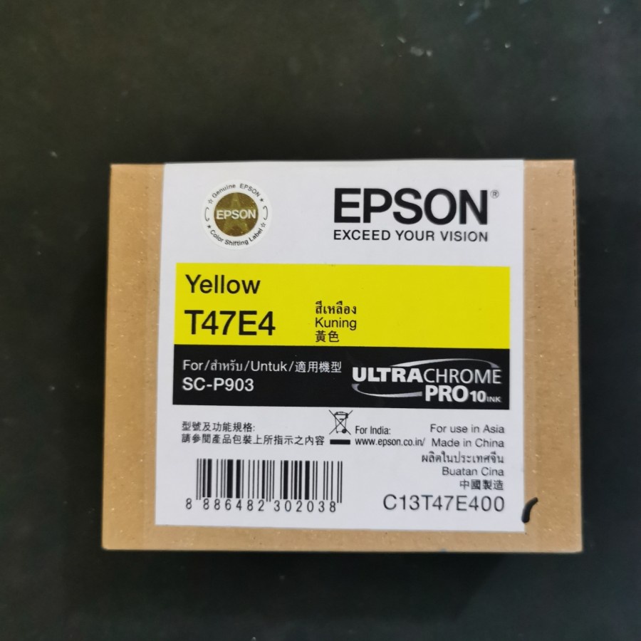 SC-P903 YELLOW TINTA CATRIDGE EPSON SureColour C13T47E400 T47E4 T47E ORIGINAL 100%