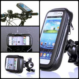 Bike Holder / Holder Stang Sepeda Untuk Handphone 5.5 Inch - Samsung - Lenovo