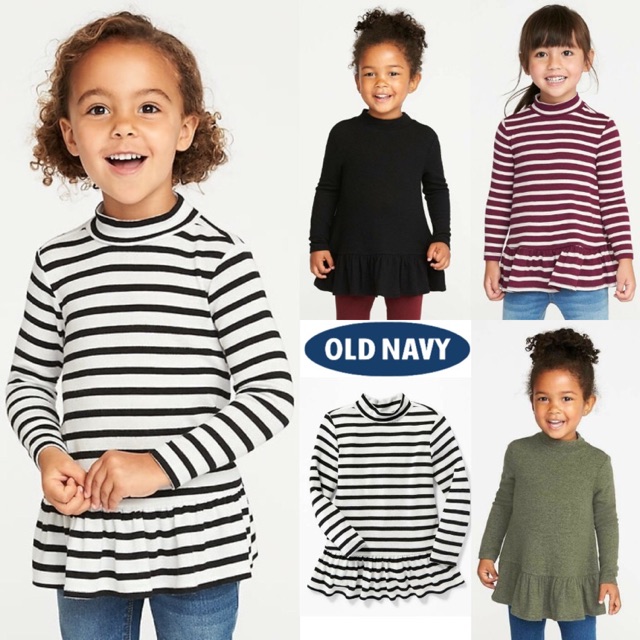 Download Old Navy Girls Mock Neck Peplum Top - Old Navy Baju Anak | Shopee Indonesia