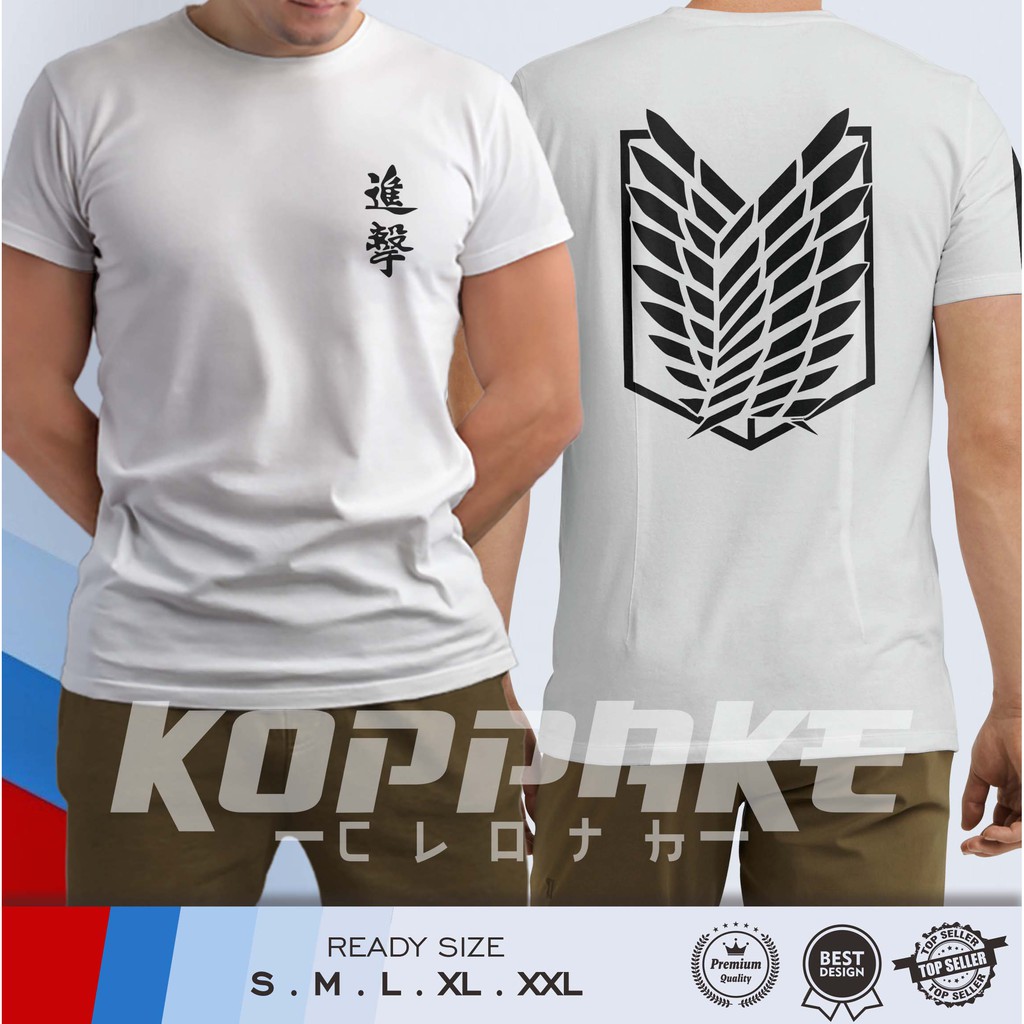 Kaos Attack on Titan Baju Anime