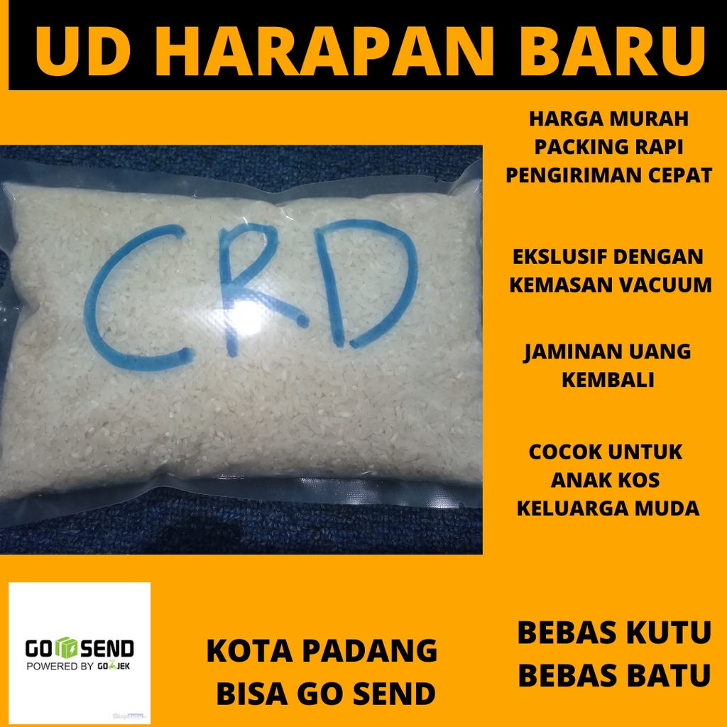 BERAS CAREDEK ASLI MINANG BERAS PADANG UKURAN 1 KILOGRAM KEMASAN VACCUUM