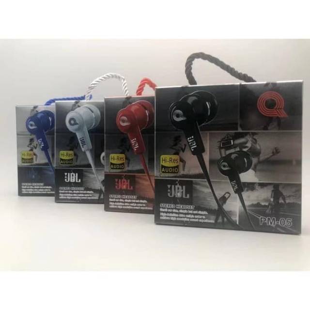 Headset PM-05 Sporty Design #JBL PM05 Earphone Handsfree Universal