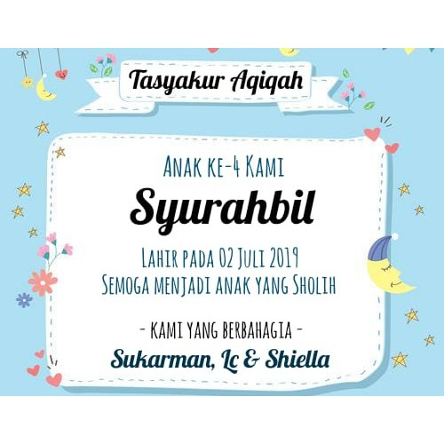 

STICKER TASYUKURAN AQIQAH BIRU