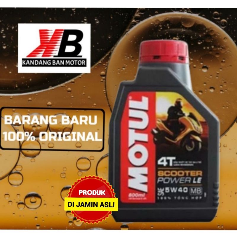 OLI MOTUL SCOOTER POWER LE 5W-40 0.8L FULL SYNTHETIC  UNTUK SEMUA MATIC,HONDA,YAMAHA,SUZUKI