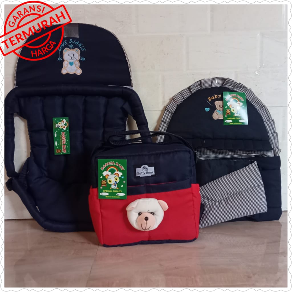 Paket hemat ( 3 in 1 ) gendongan depan tas bayi gendongan samping terlaris