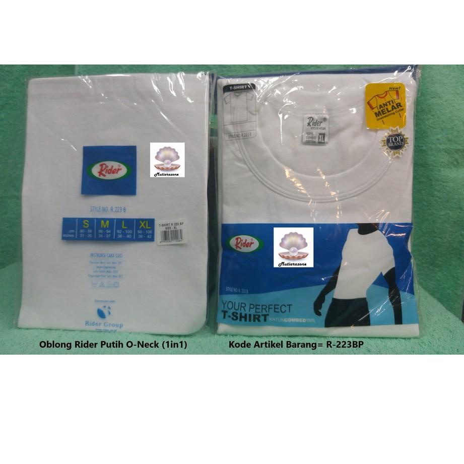 ۩ Oblong Rider Putih O-Neck 223 BP ☆
