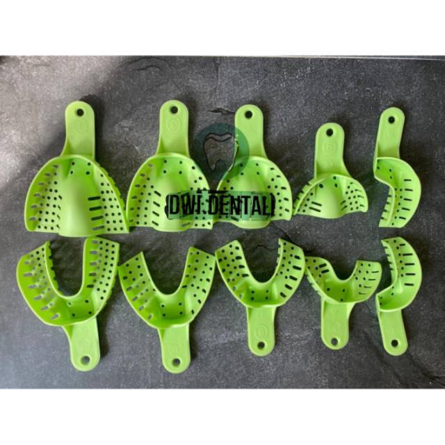 D5  - 1 set, 5 pasang Dental sendok cetak autoclavable