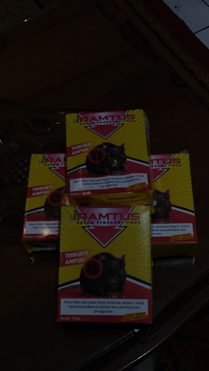 Ramtus Obat Racun Tikus Langsung Mati Kering Tidak Bau Sangat Ampuh Racun Pembasmi Tikus 4 Pack