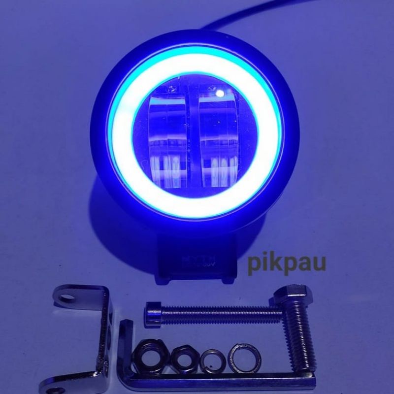 Lampu tembak daymaker mini 2 lensa bulat kotak | DAYMAKER LED MINI PROJECTOR 2 LENSA