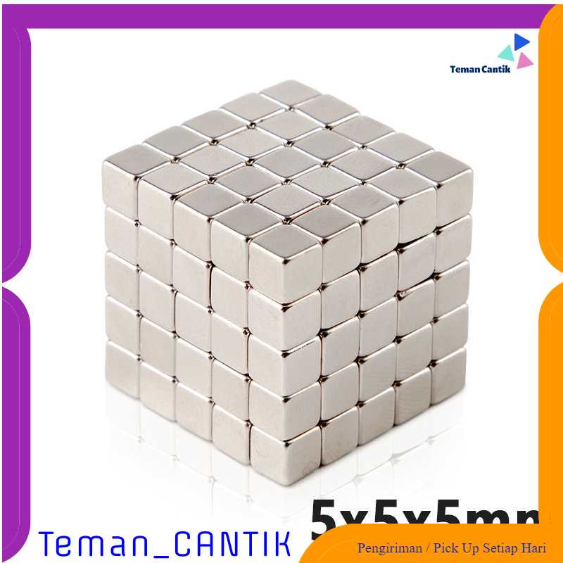 

TC-DA1 Taffware Strong Neodymium Magnet NdFeB N35 5x5x5mm - F001699