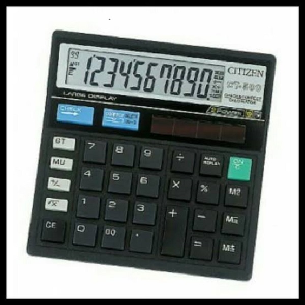 

KALKULATOR CITIZEN MICRO HUMAN TECH CT 512 CHECK AND CORRECT