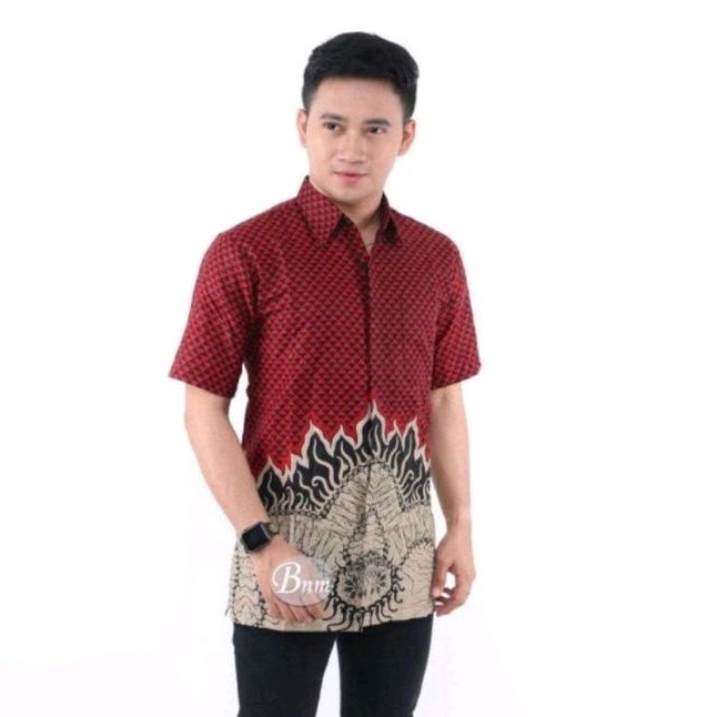 KEMEJA BATIK PRIA LENGAN PANJANG DAN LENGAN PENDEK JUMBO BIG SIZE