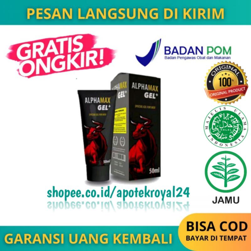 ALPHAMAX GEL Stamina Pria Original Berkualitas BPOM