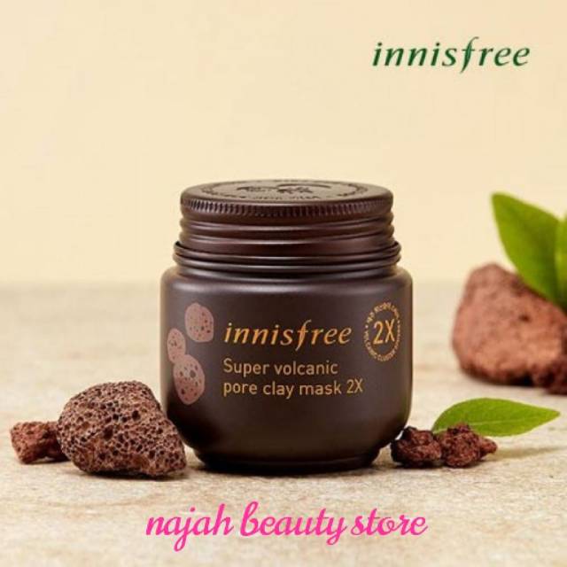 Innisfree Super Volcanic Pore Clay Mask 2X 100ML - Masker Wajah