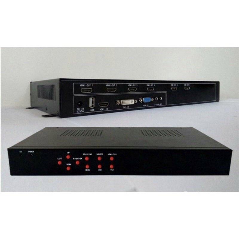 video wall  controller 3x3 2x5  2x4 5x2 10CH  juga bisa buat 10 channel FULL HD 1080P HDMI