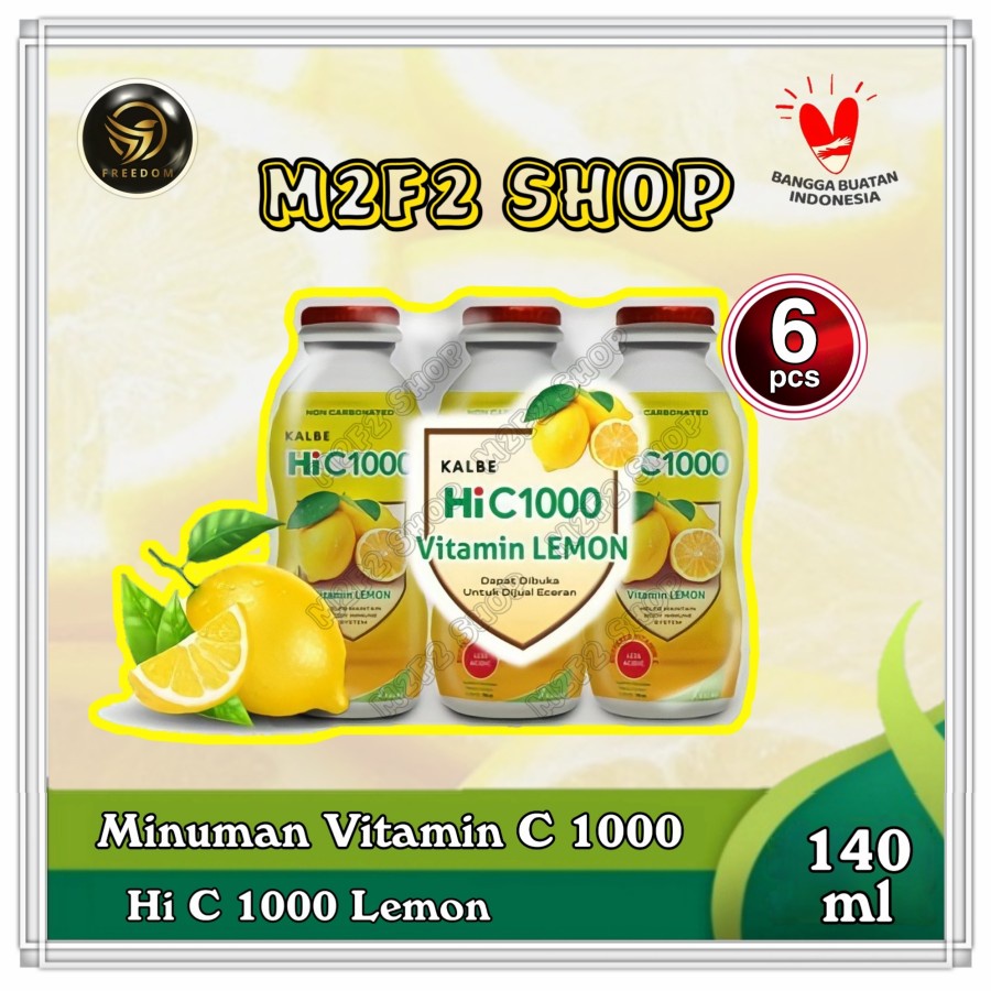 Jual Hi C1000 Kalbe Minuman Vitamin C Rasa Lemon 140 ml (Kemasan 6