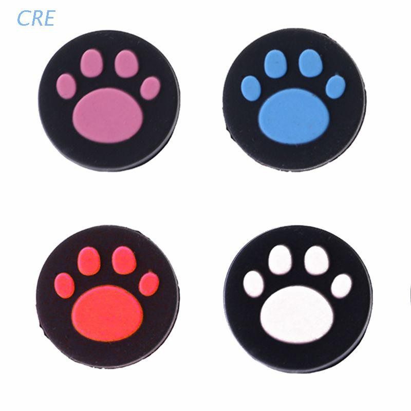 CRE  2pcs Cat Paw Analog Controller Thumbstick Grip Cap Protective Cover For Sony PlayStation Ps Vita PS Vita PSV 1000/2000 Slim