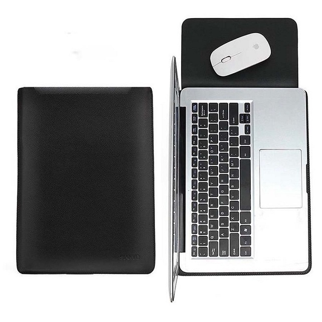 Tas Laptop Softcase Microfiber PU Leather 14 inch 15 inch