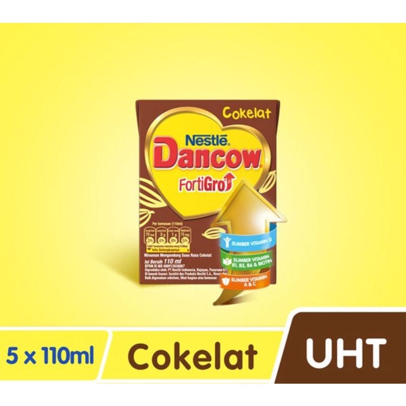 

Dancow Fortigro Susu UHT Cokelat 110ml x 5pc