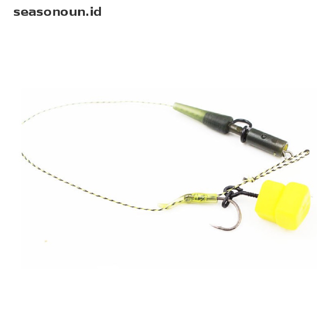 10 Pcs Sekrup Umpan Pancing Dengan Cincin Putar Bentuk D