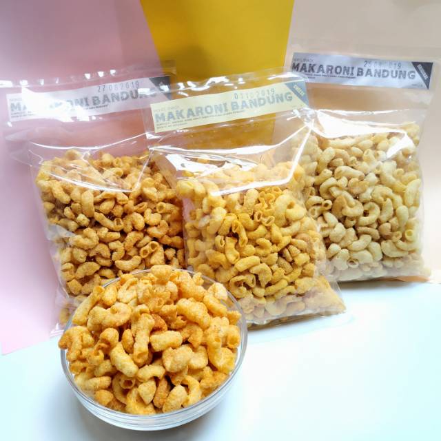 

Snack Makaroni Bandung 100g Halal Tanpa Pengawet BPOM