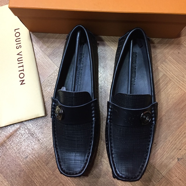 PROMO  SEPATU LOAFERS LOUIS VUITTON kulit mirror 1:1 ori quality NEW SERIES BLACK