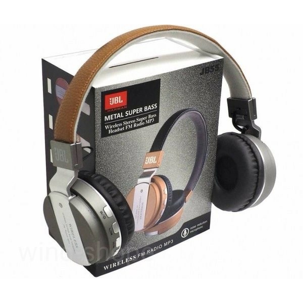 Cuci Gudang JBL JB55 Metal Super Bass Wireless  Bluetooth Headset Headphones